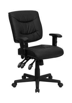 Top 10 ๐ Mid-Back Black LeatherSoft Multifunction Swivel Ergonomic Task Office Chair with Adjustable Arms by Belnick ๐ 5 Top 10 ๐ Mid-Back Black LeatherSoft Multifunction Swivel Ergonomic Task Office Chair with Adjustable Arms by Belnick ๐ -Belnick Sales Shop Belk 1995