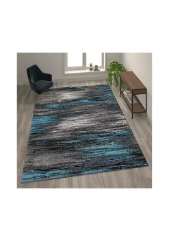 Buy π€© Rylan Collection Scraped Design Area Rug - Olefin Rug with Jute Backing - Living Room, Bedroom, Entryway by Belnick π