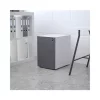 Budget 🌟 Modern 3-Drawer Mobile Locking Filing Cabinet with Anti-Tilt Mechanism & Letter/Legal Drawer, White with Charcoal Faceplate by Belnick 🎉