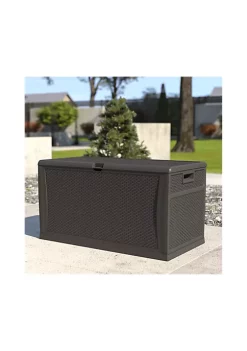 Flash Sale 🛒 120 Gallon Plastic Deck Box - Outdoor Waterproof Storage Box for Patio Cushions, Garden Tools and Pool Toys, Gray by Belnick 🌟