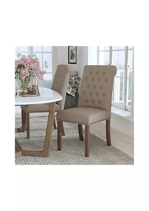 Coupon π HERCULES Series Beige LeatherSoft Parsons Chair with Rolled Back, Accent Nail Trim and Walnut Finish by Belnick π 1 Coupon π HERCULES Series Beige LeatherSoft Parsons Chair with Rolled Back, Accent Nail Trim and Walnut Finish by Belnick π