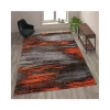 Discount 💯 Rylan Collection Orange Scraped Design Area Rug - Olefin Rug with Jute Backing - Living Room, Bedroom, Entryway by Belnick ✔️