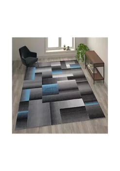 Brand new 🔥 Elio Collection Blocked Area Rug - Olefin Rug with Jute Backing - Entryway, Living Room, or Bedroom by Belnick 😉