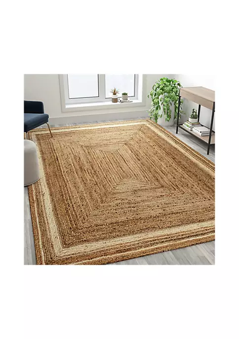Budget π Natural Fiber Jute Area Rug 8' x 10' - Braided Indoor Jute Rug - Natural Area Rugs by Belnick π 1 Budget π Natural Fiber Jute Area Rug 8' x 10' - Braided Indoor Jute Rug - Natural Area Rugs by Belnick π