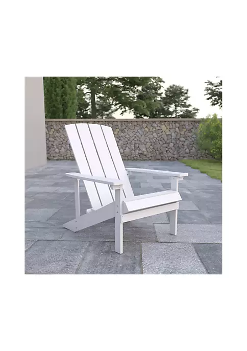 Discount β¨ Charlestown All Weather Poly Resin Wood Adirondack Chair in White by Belnick π 2 Discount β¨ Charlestown All Weather Poly Resin Wood Adirondack Chair in White by Belnick π - Image 2