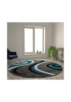 Hot Sale 🤩 Athos Collection Abstract Area Rug - Olefin Rug with Jute Backing - Hallway, Entryway, or Bedroom by Belnick ⌛ -Belnick Sales Shop Belk 2157