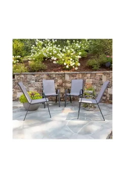 Discount 😉 4 Pack Brazos Series Outdoor Stack Chair by Belnick 👍