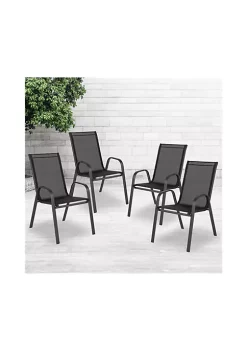 Discount 😉 4 Pack Brazos Series Outdoor Stack Chair by Belnick 👍 -Belnick Sales Shop Belk 2166