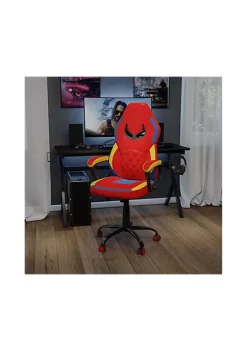 Budget β Ergonomic Office Computer Chair - Adjustable Red & Yellow Designer Gaming Chair - 360ΓΒ° Swivel - Red Dual Wheel Casters by Belnick β