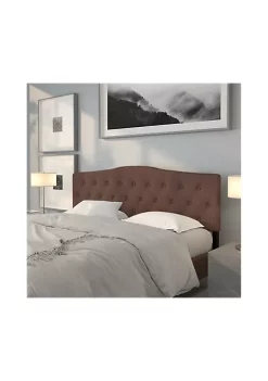 Brand new 🔔 Cambridge Tufted Upholstered King Size Headboard in Camel Fabric by Belnick 👍