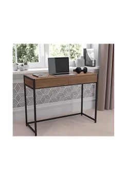Wholesale β Cumberland Collection Computer Desk in Rustic Wood Grain Finish by Belnick π