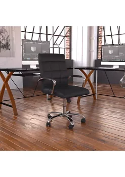 Discount 🔔 Mid-Back Executive Swivel Office Chair with Chrome Base and Arms by Belnick ❤️ -Belnick Sales Shop Belk 2215