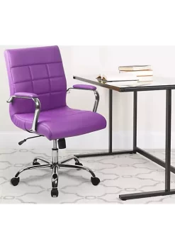 Discount 🔔 Mid-Back Executive Swivel Office Chair with Chrome Base and Arms by Belnick ❤️ -Belnick Sales Shop Belk 2216