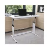 New ✨ Height Adjustable (27.25-35.75"H) Sit to Stand Home Office Desk - White by Belnick 👏