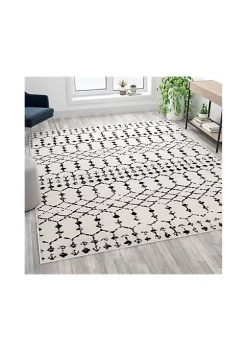 Wholesale 👏 Geometric Bohemian Low Pile Rug by Belnick ⌛