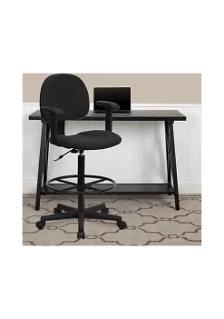 New 😉 Fabric Drafting Chair with Adjustable Arms by Belnick ❤️