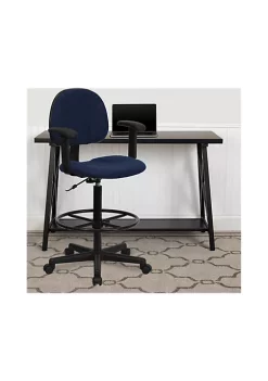 New 😉 Fabric Drafting Chair with Adjustable Arms by Belnick ❤️ -Belnick Sales Shop Belk 2274