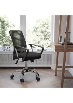 Best deal 🎉 Mid-Back Mesh Swivel Task Office Chair with Lumbar Support Band and Arms by Belnick 🛒