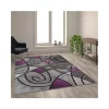 Discount ⭐ Jubilee Collection 6' x 9' Purple Abstract Area Rug - Olefin Rug with Jute Backing - Living Room, Bedroom, & Family Room by Belnick 👏
