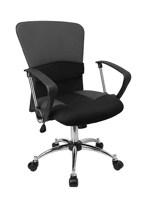 Hot Sale π Mid-Back Grey Mesh Swivel Task Office Chair with Adjustable Lumbar Support and Arms by Belnick π 1 Hot Sale π Mid-Back Grey Mesh Swivel Task Office Chair with Adjustable Lumbar Support and Arms by Belnick π
