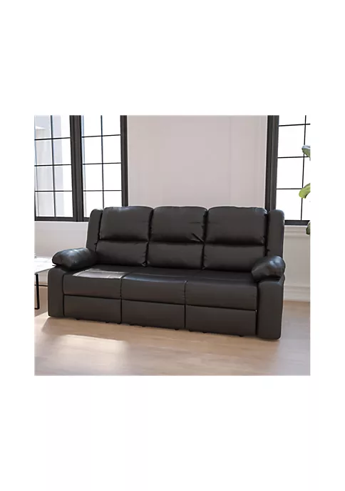 Outlet β Harmony Series Black LeatherSoft Sofa with Two Built-In Recliners by Belnick π 1 Outlet β Harmony Series Black LeatherSoft Sofa with Two Built-In Recliners by Belnick π