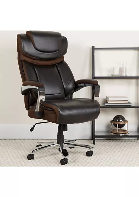Promo π₯ Big & Tall Office Chair | Brown LeatherSoft Executive Swivel Office Chair with Headrest and Wheels by Belnick π₯ 2 Promo π₯ Big & Tall Office Chair | Brown LeatherSoft Executive Swivel Office Chair with Headrest and Wheels by Belnick π₯ - Image 2