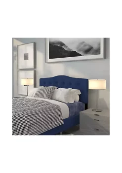 Cheapest 🛒 Cambridge Tufted Upholstered Full Size Headboard in Navy Fabric by Belnick 😉