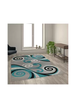 Coupon 🌟 Valli Collection Abstract Area Rug - Olefin Rug with Jute Backing - Hallway, Entryway, Bedroom, Living Room by Belnick 😍