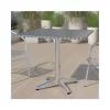 Budget 🤩 31.5'' Square Aluminum Indoor Outdoor Table with Base by Belnick 🎁