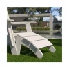 Flash Sale 🧨 Sawyer Modern All Weather Poly Resin Wood Adirondack Ottoman Foot Rest in White by Belnick ❤️
