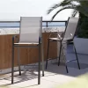 Best deal 😀 2 Pack Brazos Series Gray Outdoor Barstools with Flex Comfort Material and Metal Frame by Belnick ✨