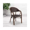Cheap 👍 Milano Series Dark Brown Rattan Restaurant Patio Chair by Belnick ❤️