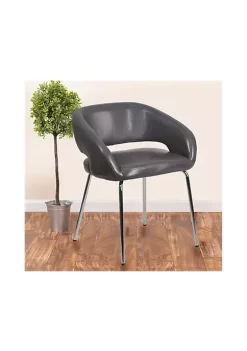 New ❤️ Fusion Series Contemporary LeatherSoft Side Reception Chair by Belnick 🛒