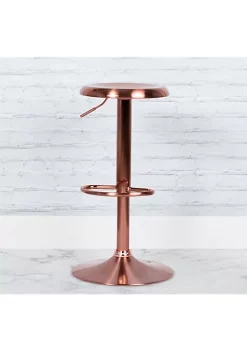 Belnick Sales Shop 33 Outlet βοΈ Madrid Series Adjustable Height Retro Barstool in Rose Gold Finish by Belnick π