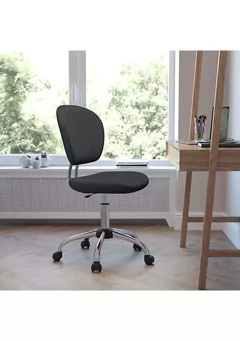 Outlet ❤️ Mid-Back Mesh Padded Swivel Task Office Chair with Chrome Base by Belnick 🤩 4 Outlet ❤️ Mid-Back Mesh Padded Swivel Task Office Chair with Chrome Base by Belnick 🤩 - Image 4