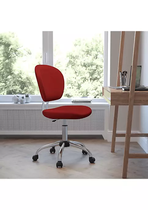Outlet ❤️ Mid-Back Mesh Padded Swivel Task Office Chair with Chrome Base by Belnick 🤩 8 Outlet ❤️ Mid-Back Mesh Padded Swivel Task Office Chair with Chrome Base by Belnick 🤩 - Image 8