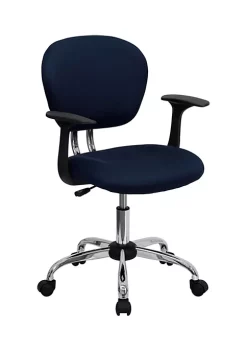 Best deal 🔥 Mid-Back Mesh Padded Swivel Task Office Chair with Chrome Base and Arms by Belnick 🌟 -Belnick Sales Shop Belk 2505