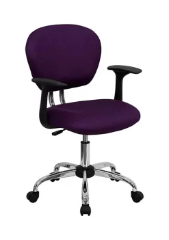 Best deal 🔥 Mid-Back Mesh Padded Swivel Task Office Chair with Chrome Base and Arms by Belnick 🌟 -Belnick Sales Shop Belk 2506