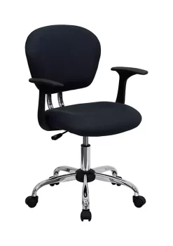 Best deal 🔥 Mid-Back Mesh Padded Swivel Task Office Chair with Chrome Base and Arms by Belnick 🌟 -Belnick Sales Shop Belk 2507