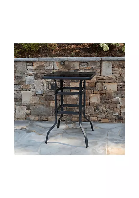 Best Pirce π 27.5" Square Black Tempered Glass Bar Height Metal Patio Bar Table by Belnick π€© 1 Best Pirce π 27.5" Square Black Tempered Glass Bar Height Metal Patio Bar Table by Belnick π€©