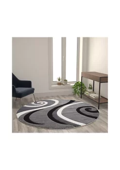 Cheapest β€οΈ Athos Collection Gray Abstract Area Rug - Olefin Rug with Jute Backing - Hallway, Entryway, or Bedroom by Belnick β