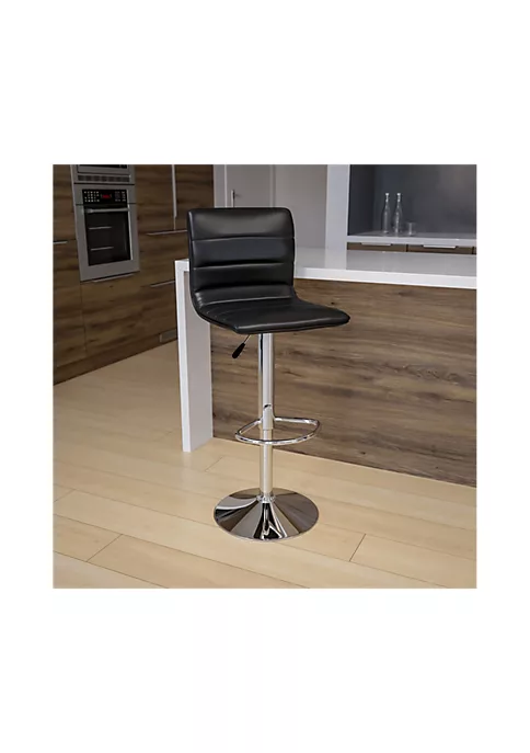Best reviews of π Modern Black Vinyl Adjustable Bar Stool with Back, Counter Height Swivel Stool with Chrome Pedestal Base by Belnick β€οΈ 1 Best reviews of π Modern Black Vinyl Adjustable Bar Stool with Back, Counter Height Swivel Stool with Chrome Pedestal Base by Belnick β€οΈ