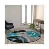 Coupon 🛒 Audra Collection Round Abstract Area Rug - Olefin Rug with Jute Backing - Entryway, Living Room, or Bedroom by Belnick 😉