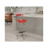 Hot Sale ✨ Contemporary Chrome Drafting Stool with Tractor Seat by Belnick ⭐