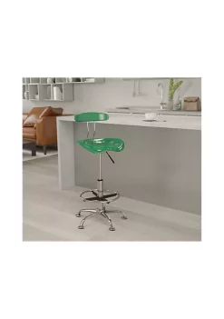 Hot Sale ✨ Contemporary Chrome Drafting Stool with Tractor Seat by Belnick ⭐ -Belnick Sales Shop Belk 2688