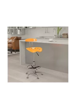 Hot Sale ✨ Contemporary Chrome Drafting Stool with Tractor Seat by Belnick ⭐ -Belnick Sales Shop Belk 2690