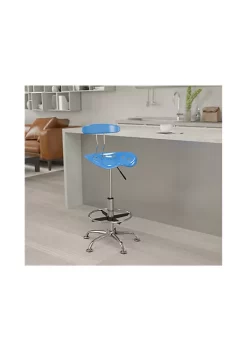 Hot Sale ✨ Contemporary Chrome Drafting Stool with Tractor Seat by Belnick ⭐ -Belnick Sales Shop Belk 2696
