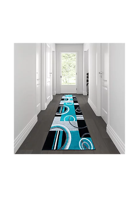 Cheapest โค๏ธ Audra Collection 3' x 10' Turquoise Abstract Area Rug - Olefin Rug with Jute Backing - Entryway, Living Room, or Bedroom by Belnick ๐ฏ 1 Cheapest โค๏ธ Audra Collection 3' x 10' Turquoise Abstract Area Rug - Olefin Rug with Jute Backing - Entryway, Living Room, or Bedroom by Belnick ๐ฏ