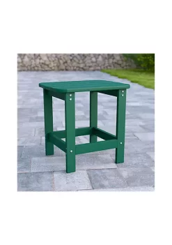 Top 10 💯 Charlestown All Weather Poly Resin Wood Adirondack Side Table in Green by Belnick 🔥