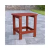 New 🔥 Charlestown All Weather Poly Resin Wood Adirondack Side Table in Red by Belnick 🎁